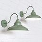 Portland Reclaimed Style Wall Light Chalk Mint Green - Soho Lighting