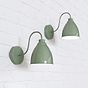 Oxford Vintage Wall Light Satin Chalk Mint Green - Soho Lighting
