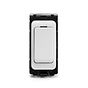 White 20A 1 Way Retractive RM-Grid Switch Module