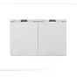 The Eldon Collection White Metal 2 Gang 4 x25mm EM-Euro Module Floor Plate