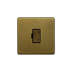 Soho Lighting Old Brass 13A Double Pole Unswitched Fused Connection Unit (FCU)