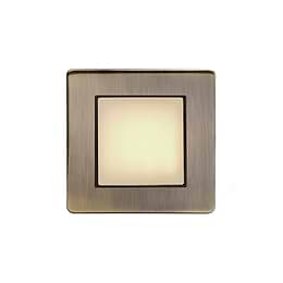 The Charterhouse Collection Aged Brass LED Stair Light - Warm White 