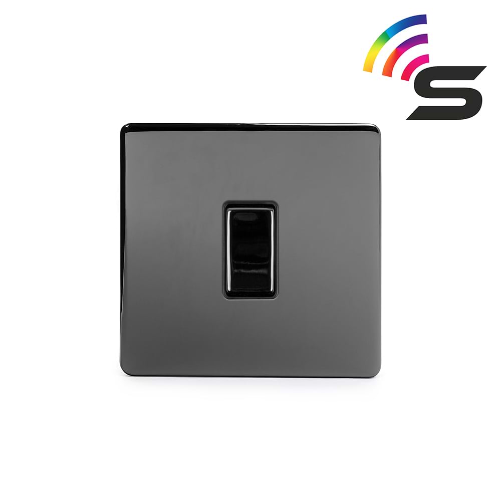 Soho Lighting Black Nickel 1 Gang 150W Smart Rocker Switch | Smart Home ...
