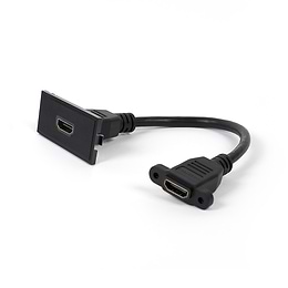 HDMI Euro Module | HDMI Module| Black HDMI Mounted Socket