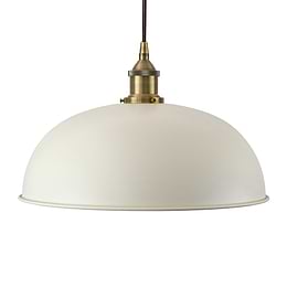 Clay White Worcester Painted Pendant Light
