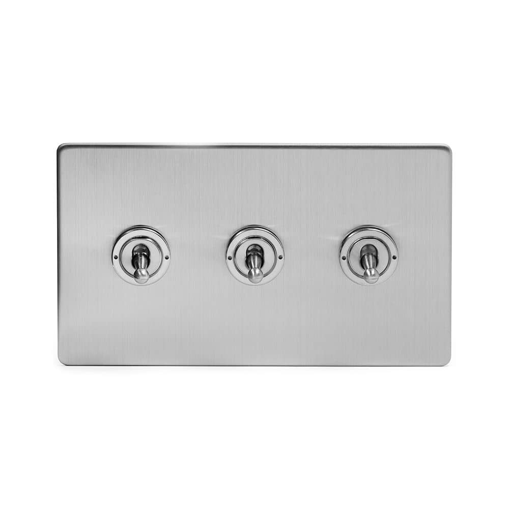 3 Gang Toggle Light Switches