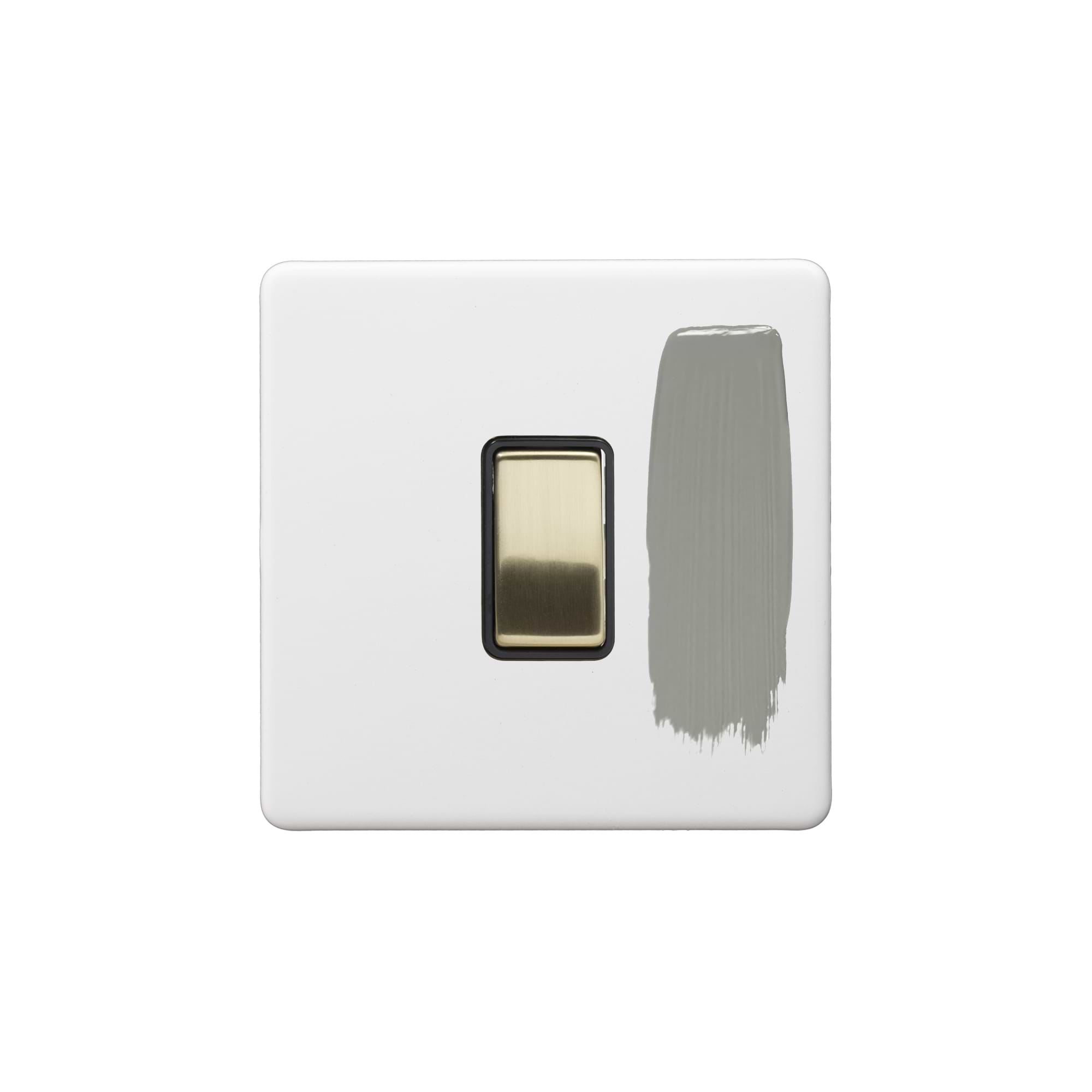 Paintable with Brushed Brass & Black