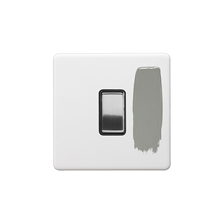 Paintable with Brushed Chrome & Black