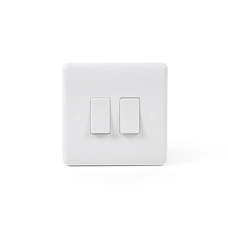White Plastic Sockets & Switches