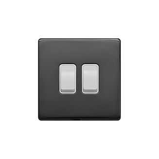 Black Nickel & White Sockets & Switches