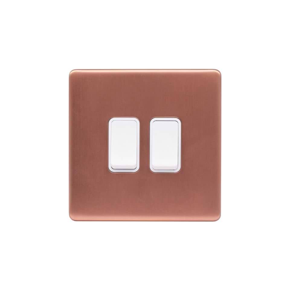 Lieber Brushed Copper & White