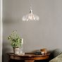 Organic Flora Clear Glass Pendant Light