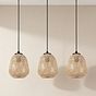 Eglo Debly Triple Wicker Pendant Light