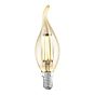 Eglo LED E14 Vintage CF35 Candle Flame LED  Bulb 4W 2200K - 8 Pack