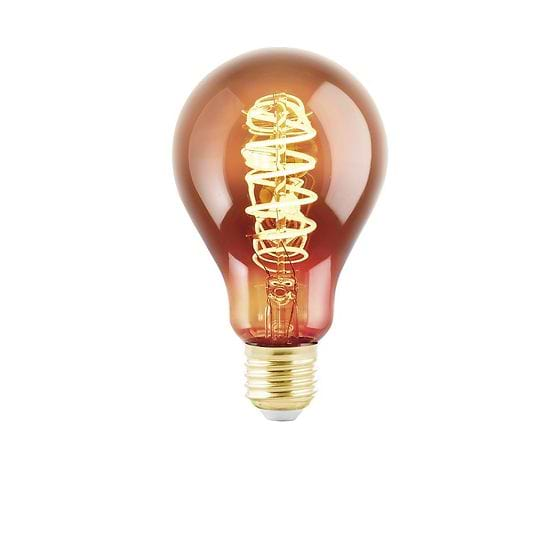 Eglo LED E27 Copper Vap A75 Spiral Dimmable LED  Bulb 4W 2000K - 8 Pack