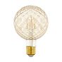 Eglo LED E27 Vintage Cut Glass G95 Dimmable LED  Bulb 2.5W 2200K - 4 Pack