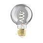 Eglo LED E27 Black Vap G60 Spiral Dimmable LED  Bulb 4W 2000K - 8 Pack