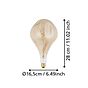 Eglo LEDE27 Vintage Irregular D165 Dimmable LED Bulb 4W 1800K