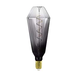 Eglo LEDE27 Vintage Grey Ombre T100 Dimmable LED Bulb 4W 1800K