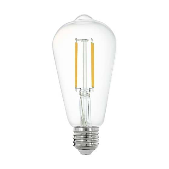 Eglo LEDE27 Clear ST64 Smart LED Bulb 6W 4000K