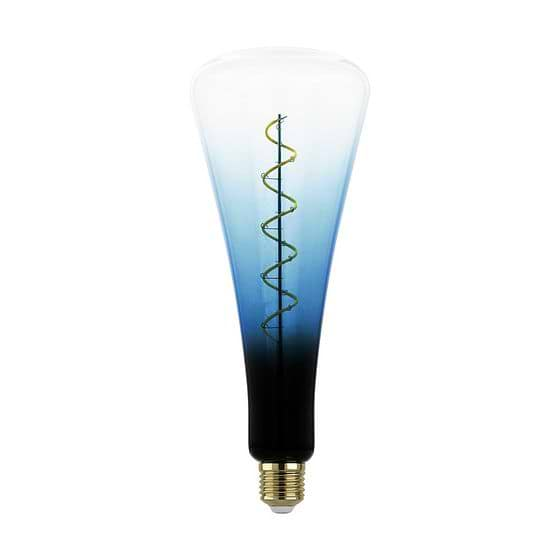 Eglo LEDE27 Blue Ombre T110 Spiral Dimmable LED Bulb 4W 2000K