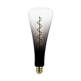 Eglo LEDE27 Black Ombr T110 Spiral Dimmable LED Bulb 4W 1800K