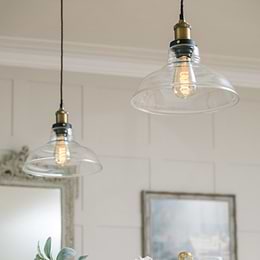 Glass Step Pendant Light