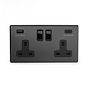 Black Nickel USB C Socket