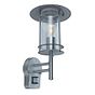 Saxby York Cylindrical Clear PIR wall IP44 60W Wall Light