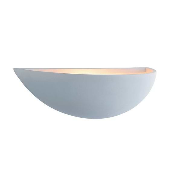 Saxby Mini crescent wall 40W Plaster Uplighter