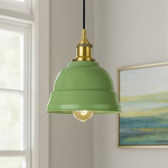Mint Green Lincoln Painted Pendant Light