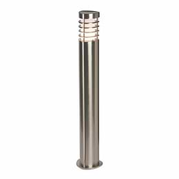 Saxby Bliss IP44 10.5W Warm White Steel Bollard Light