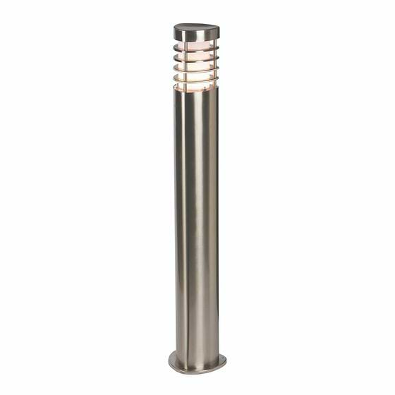 Saxby Bliss IP44 10.5W Warm White Steel Bollard Light