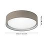 Eglo Pasteri Taupe LED Ceiling Light 3000K