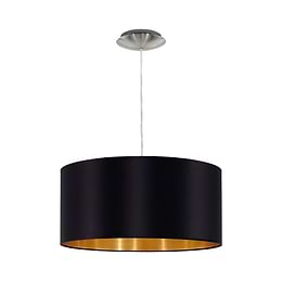 Eglo MASERLO Black & Gold Large Round Pendant Light