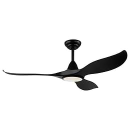 Eglo Punka Black Small Ceiling Fan with LED Light