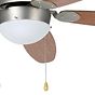 Eglo Susale Satin Nickel E14 Ceiling Fan with Light