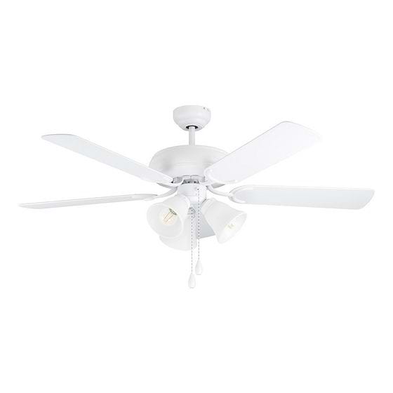 Eglo Punka White Ceiling Fan with 3 Lights