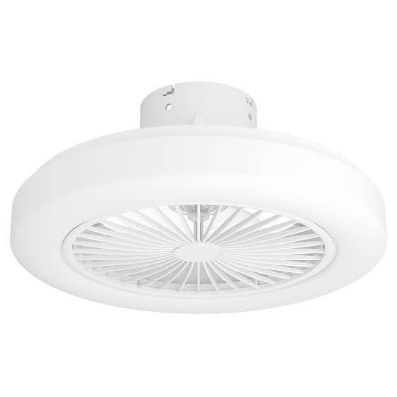 Eglo ORTONA White Ceiling Fan With Tuneable LED Light