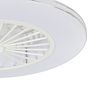 Eglo Lovisca White Silver LED Ceiling Light With Fan 2700-6500K