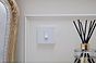 Soho Lighting White Metal Flat Plate 1 Gang Light Switch 10A 2 Way White Inserts