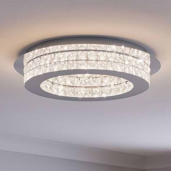 Eglo Principe Chrome LED Ceiling Light 3000K