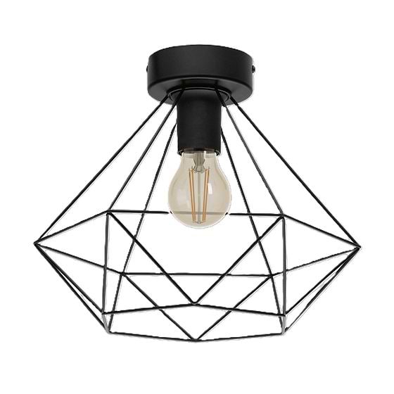 Eglo Tarbes Black E27 Ceiling Light