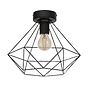 Eglo Tarbes Black E27 Ceiling Light