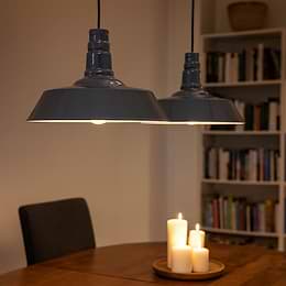 Leaden Grey Large Breakfast Bar Pendant Light