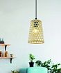 EGLO Claverdon Dome Slim Wicker Pendant Light