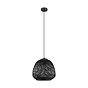Eglo Debly Black Wicker Pendant Light