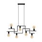 Eglo FEMBARD Black 7 Lamp Frame Pendant Light