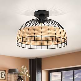 Eglo Anwick Black E27 Ceiling Light