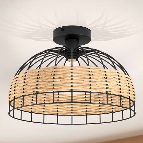 Eglo Anwick Black E27 Ceiling Light